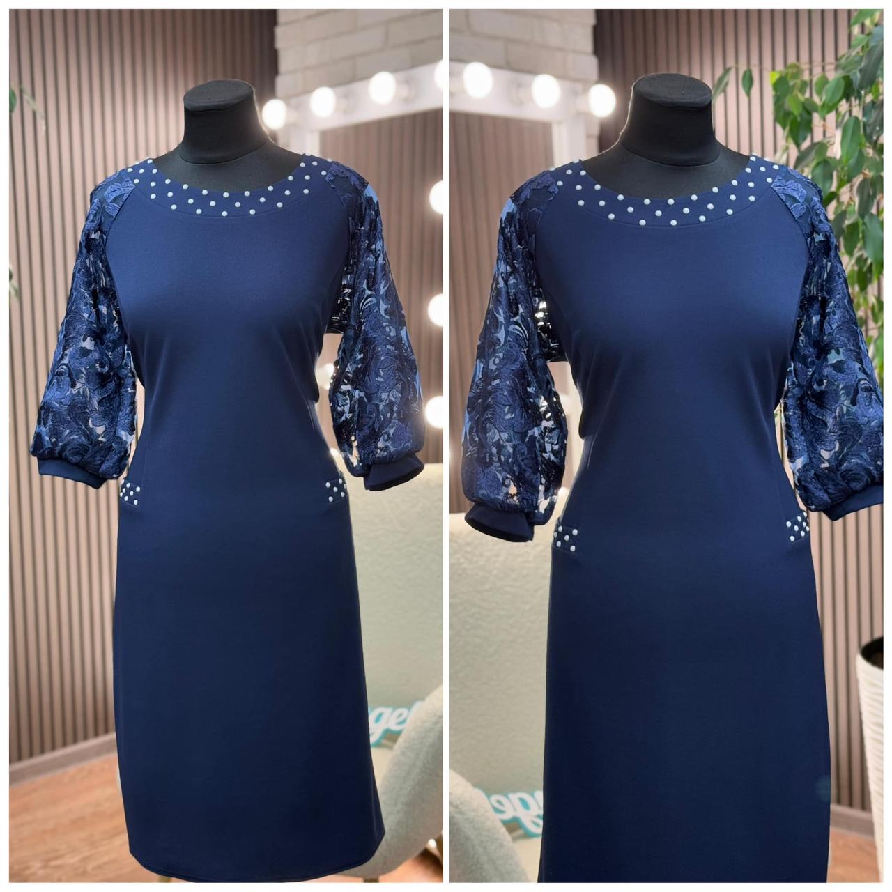 Елегантна жіноча сукня, тканина "Креп-Дайвінг" 52, 54, 56, 58, 60, 62, 64 розмір 52