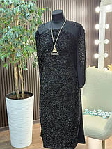 Елегантна жіноча сукня, тканина "Креп-Дайвінг" 62, 64 розмір 62, фото 2