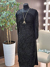 Елегантна жіноча сукня, тканина "Креп-Дайвінг" 62, 64 розмір 62, фото 3