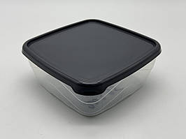 Пластиковий контейнер для харчових продуктів з кришкою АК-664 Судок харчовий 1,5 л 17*17*7 cm