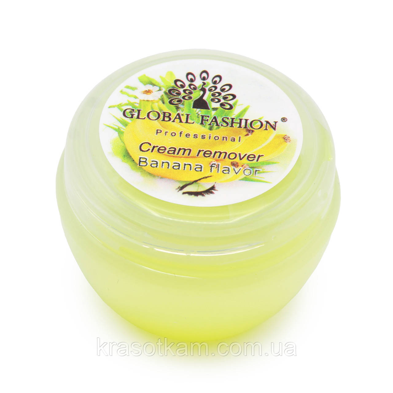 Крем для зняття вій, GLOBAL Cream Remover, Banana flavor, 10 гр