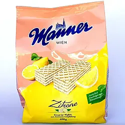 Manner Wien Zitrone Віденьські вафлі з лимонним кремом 400г – солодка насолода з кислинкою