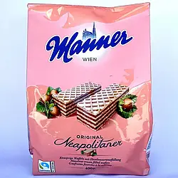 Manner Wien Neapolitaner Австрійські вафлі з горіховим кремом 400г – класика Відня у кожному шматочку
