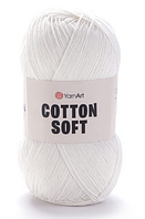 Пряжа Cotton soft-01 білий