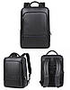 Шкіряний рюкзак Parsonker D709 15,6" 43x30x14см чорний, фото 2