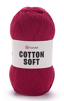 Пряжа Cotton soft-51 темно-червоний