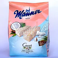 Manner Wien Cocos Австрійські вафлі з кокосовим кремом 400г – ніжність і екзотика у кожному шматочку