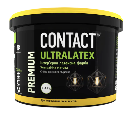 Інтер'єрна акрилова фарба для стель та стін "ULTRALATEX" 7 кг