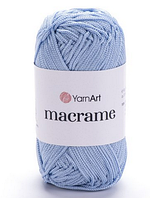 Пряжа Macrame Yarnart(2мм)-133 блакитний