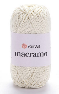 Пряжа Macrame Yarnart(2мм)-137 молочний, фото 1