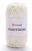 Пряжа Macrame Yarnart(2мм)-137 молочний