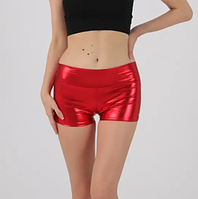 Латексні короткі жіночі шорти для образу
