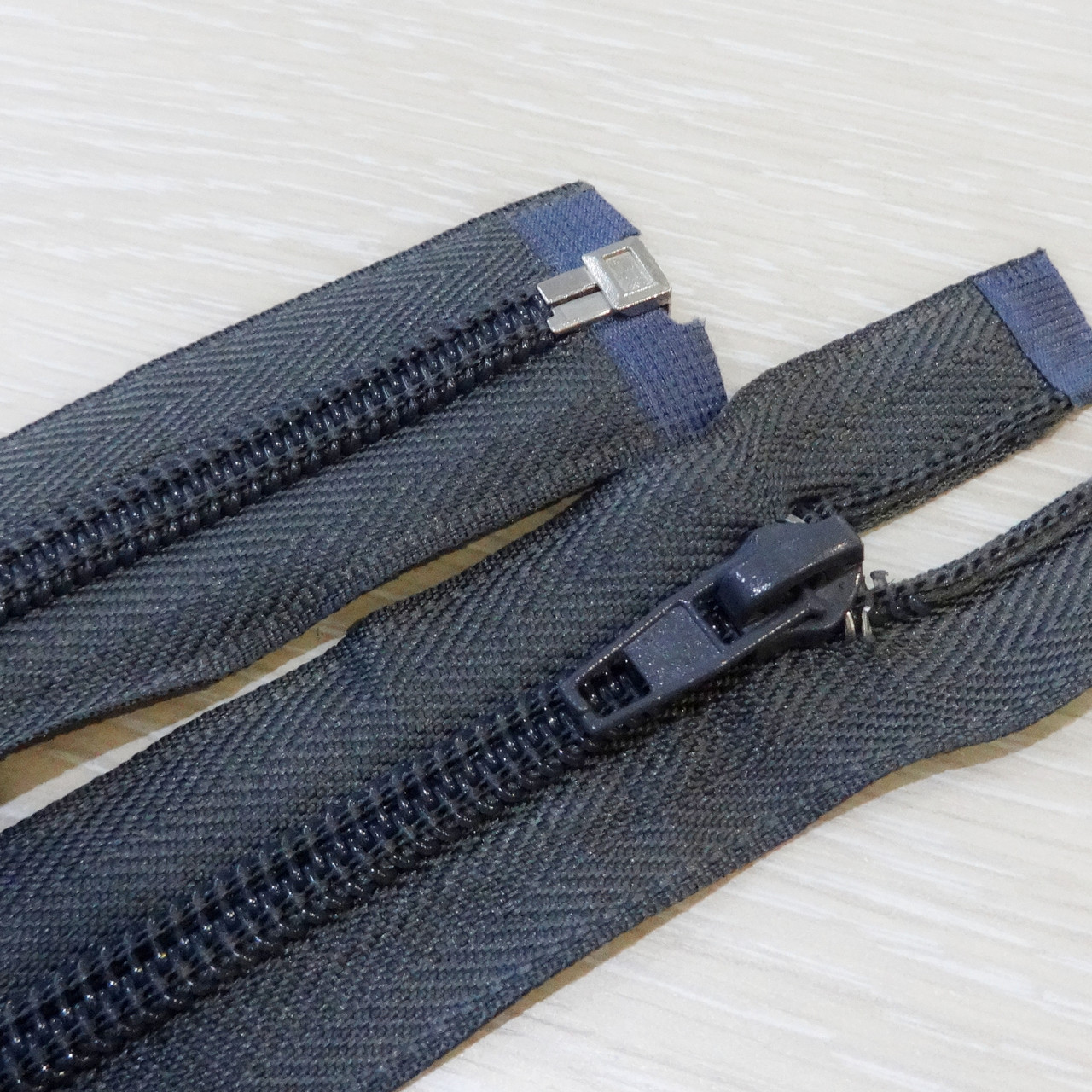 Блискавка спіральна No 7 роз'ємна, 75 см 1 бігунок, колір сірий, фото 1