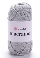 Пряжа Macrame Yarnart(2мм)-149 світло-сірий