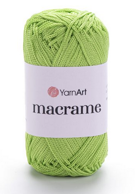 Пряжа Macrame Yarnart(2мм)-150 салат, фото 1