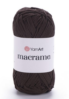 Пряжа Macrame Yarnart(2мм)-157 шоколад, фото 1