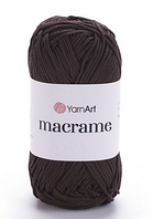 Пряжа Macrame Yarnart(2мм)-157 шоколад