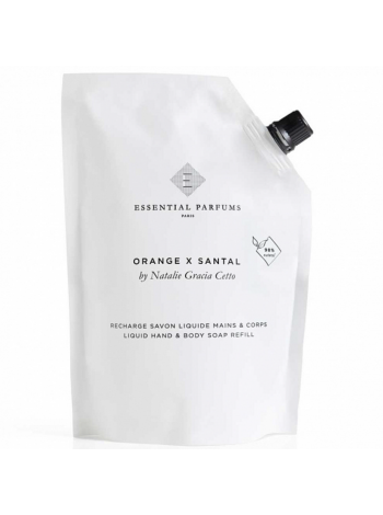 Рідке мило для тіла та рук Essential Parfums Orange X Santal Liquid Soap унісекс — soap 500 ml refill, фото 1