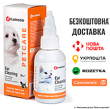 Краплі для чищення вух собак та котів Flamingo Petcare Ear Cleaner, 50 мл
