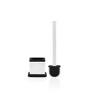 Щітка для унітазу силіконова RULOPAK прямокутна, чорно-біла