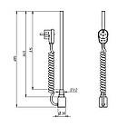ТЕН Basic 300W хром з таймером для сушарок для рушників, фото 5