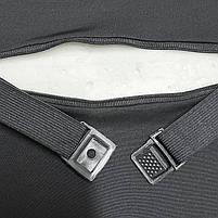 Універсальна автомобільна подушка-підголівник AweSome Gray під шию з ефектом пам'яті ортопедична 14 шт., фото 3