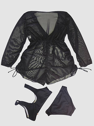 Дитячий купальник з комбінезоном Fuba 1829 малиновий 34 36 розмір, фото 2