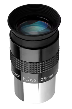 Окуляр 25 мм PLOSSL поле 48° SVBONY 1.25" покриття FMC, 4-елементи у 2 групах модель SV131