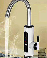 Проточний водонагрівач кран-бойлер lcd, Електричний водяний кран миттєвого підігріву змішувач з підігрівом води delimano на кухню