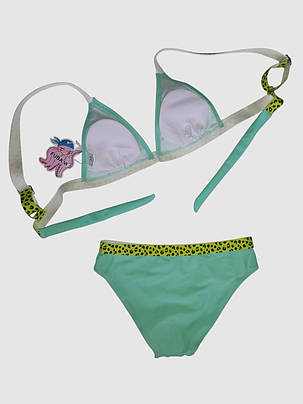 Купальник для дівчинки леопард Fuba 1851 зелений 34 36 38 40 42 розмір, фото 2