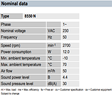 Металевий вентилятор ebmpapst 8550N, 80x80x38 мм, 220V, 50Hz, б/в, фото 5