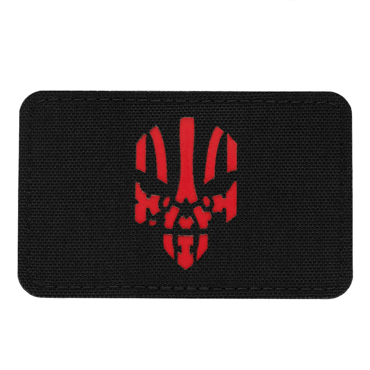 M-Tac нашивка Месник горизонтальна Laser Cut Black/Red, фото 1