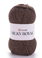 Пряжа Silky Royal-436 коричневий