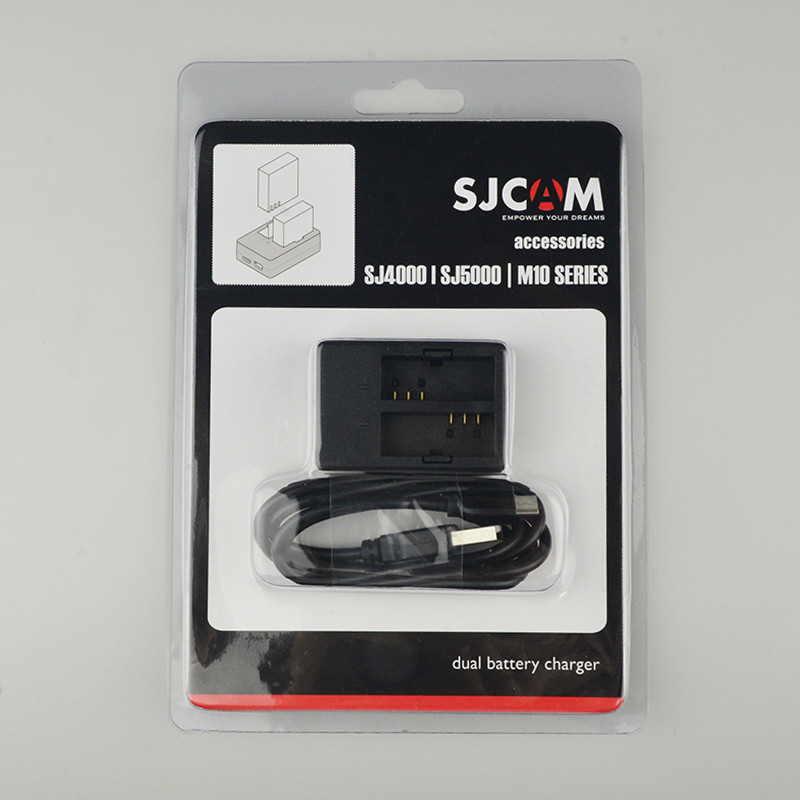 Зарядка подвійна оригінальна для SJCAM SJ4000 SJ5000 M10
