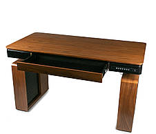 Регульований стіл кабінет Barsky Lux 2 motors 1400*700 wood LT-01, фото 6