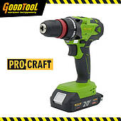 Акумуляторний шуруповерт Procraft Industrial PA18DFR