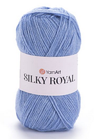 Пряжа Silky Royal-443 блакитний