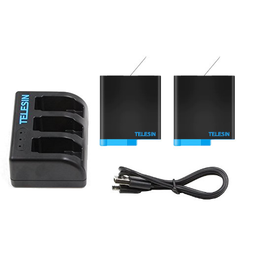 Заряджання та два акумулятори GoPro 8 Telesin GP-BNC-803