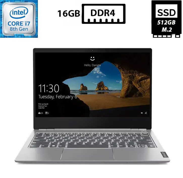 Ноутбук Lenovo ThinkBook 13s-IWL/13.3" IPS 1920x1080/Core i7-8565U 1.80GHz/16GB DDR4/SSD 512GB/Intel UHD Graphics Камера Б/В