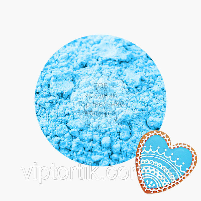 Суха суміш для айсингу — Блакитна — 100 г, фото 1