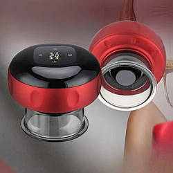 Вакуумний акумуляторний масажер для тіла баночний з нагріванням від целюліту