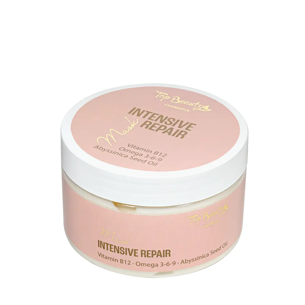 Відновлювальна маска для пошкодженого, ламкого волосся Top Beauty Intensive Repair з вітамінним комплексом і олією Крамбе