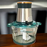 Якісний подрібнювач Rainberg 1300Вт ефективний блендер зі скляною чашею 2 літри кухонний чопер, фото 4