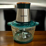 Якісний подрібнювач Rainberg 1300Вт ефективний блендер зі скляною чашею 2 літри кухонний чопер, фото 6