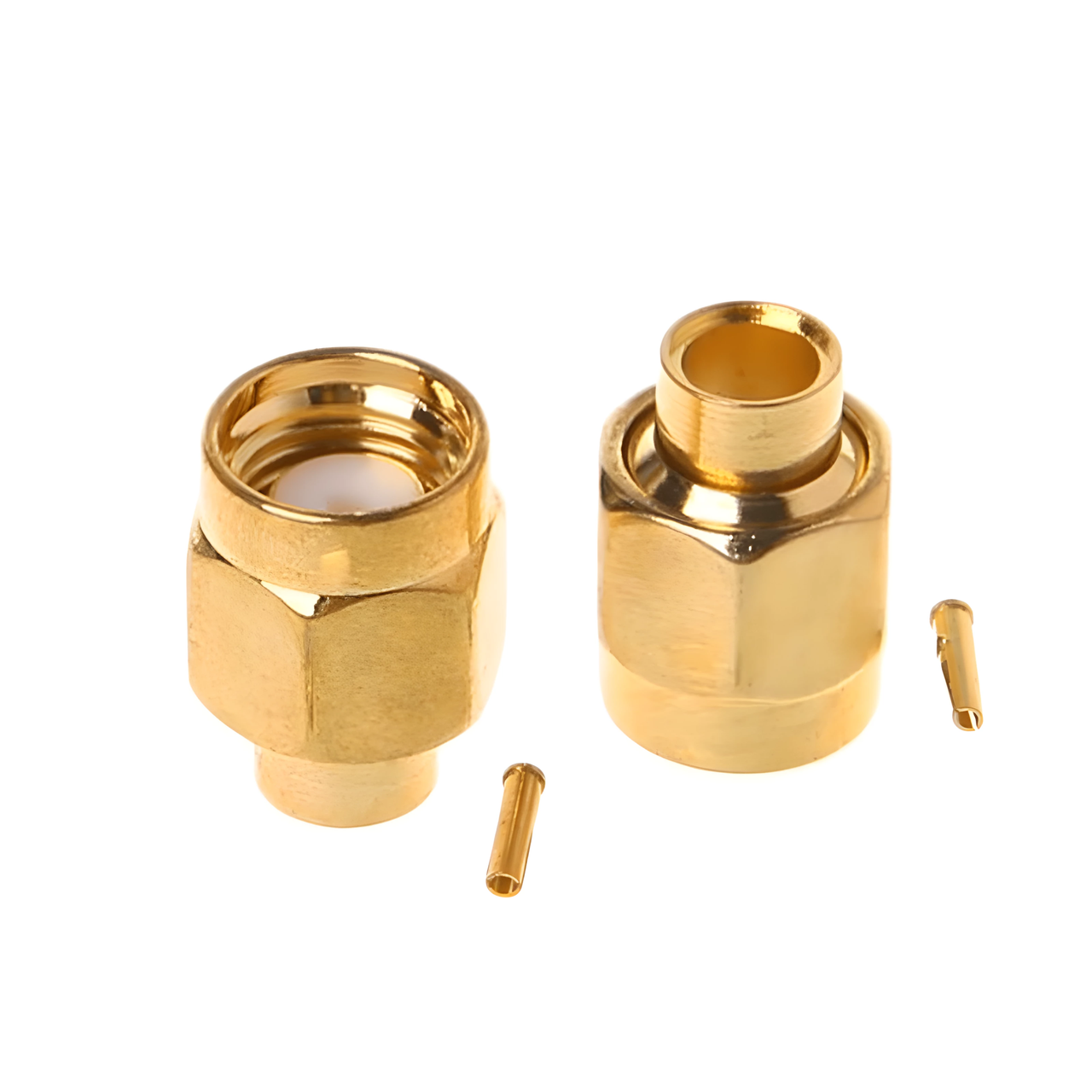 Конектор RP-SMA Male (тато) на напівгнучкий кабель RG 402 405 411 SSF 141 діаметром до 3.65мм під пайку, фото 1