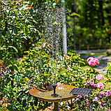 Сонячний фонтан AISITIN 1.5 Вт, , насос для ставу з 6 насадками, фото 2