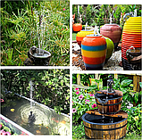 Сонячний фонтан AISITIN 1.5 Вт, , насос для ставу з 6 насадками, фото 7