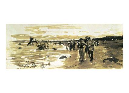 Листівка Українське мистецтво - На березі моря, 1904, фото 1