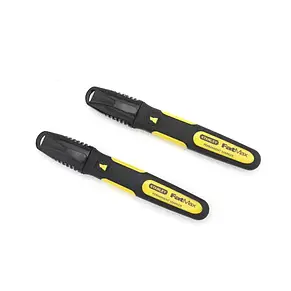 Набір із двох плоских маркерів FatMax® з плоским наконечником і стійкими чорним чорнилом STANLEY 0-47-314, фото 3