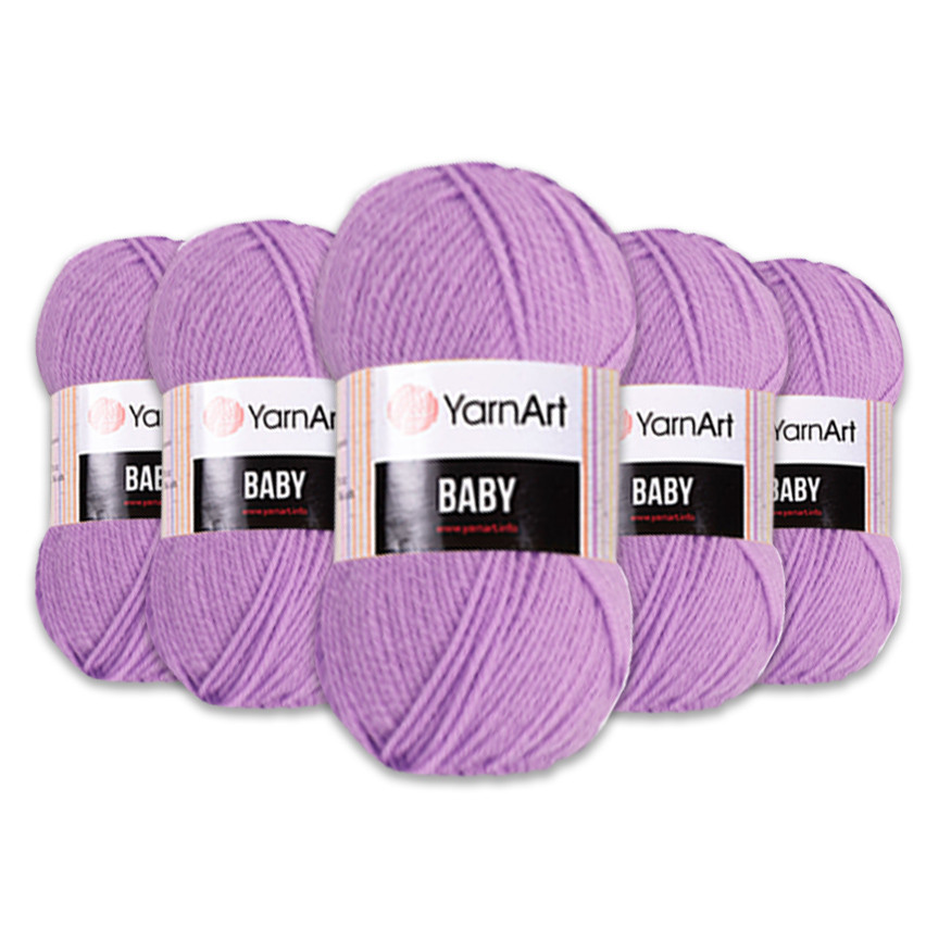 Упаковка YarnArt Baby, Бузок No9560, 5 шт.
